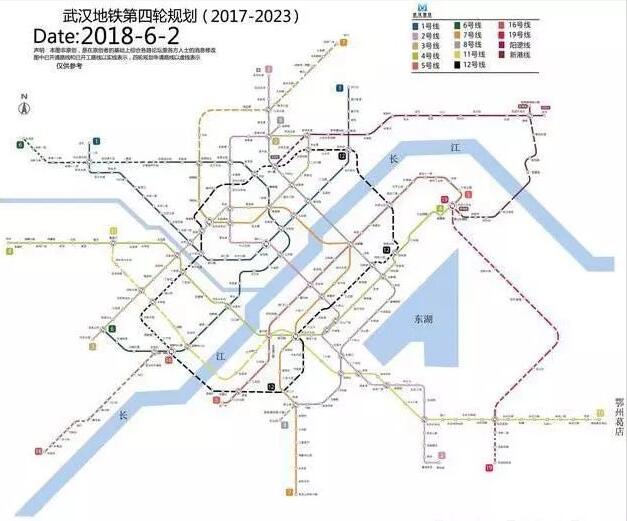 武汉地铁最新规划:10号线确定黄了,或被编入第五轮地铁规划?