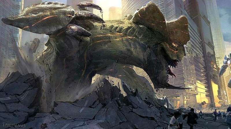 科幻电影环太平洋怪兽系列介绍四级的巨型甲龙怪兽白蛇
