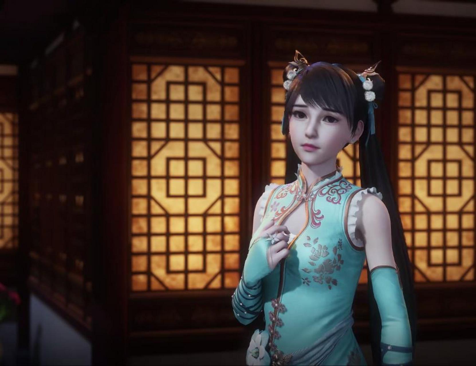 国漫# 万界神主小女神苏小小,活泼可爱,甜美可人,18岁的她看起来 166