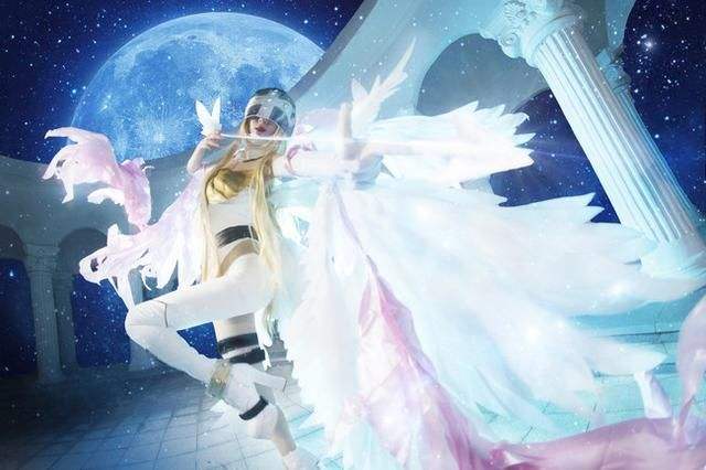 数码宝贝cosplay,花仙兽cos,美不过仙女兽,最后两个怪怪的