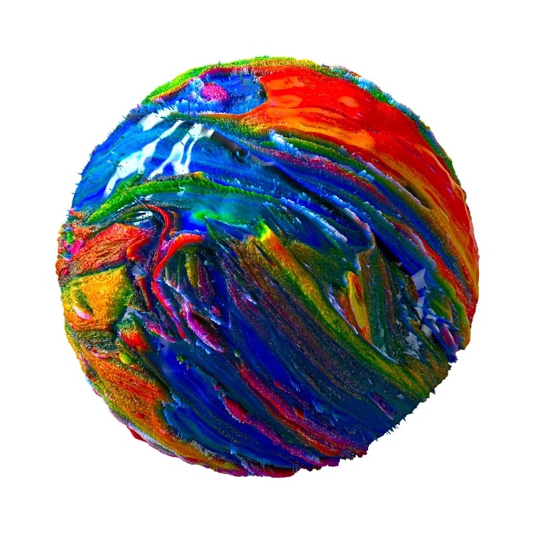 手把手教你彩绘星球～3d地球彩绘教程