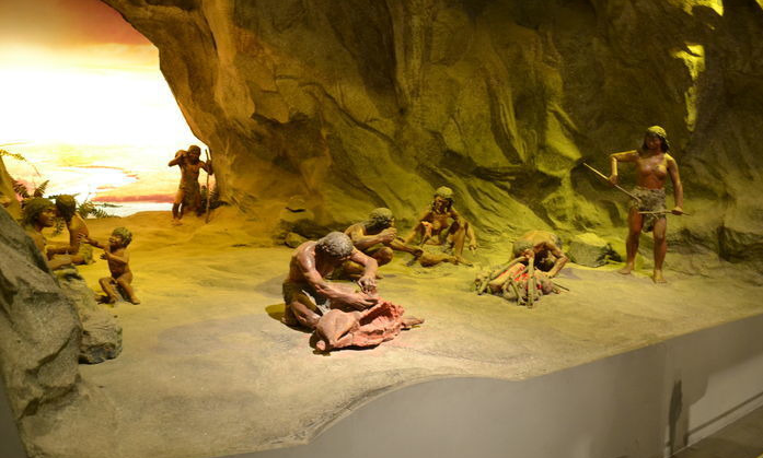 山顶洞人进化图图片
