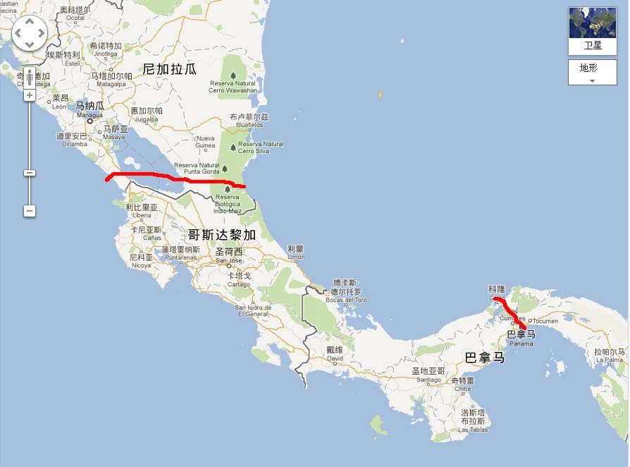 苏伊士及巴拿马运河和对中国有战略意义的"克拉运河"