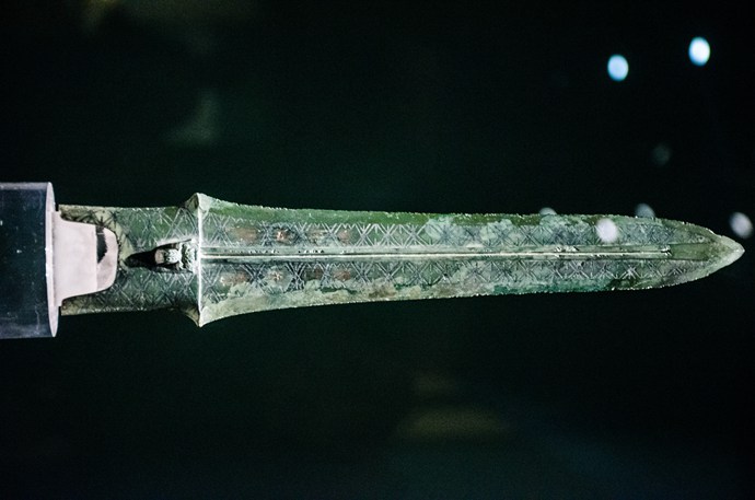 春秋吴王光剑为春秋晚期的青铜器,为春秋时期吴国君至光所用.