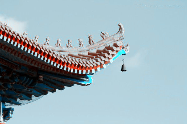 中国古建筑局部特写之"斗拱飞檐承雨露"