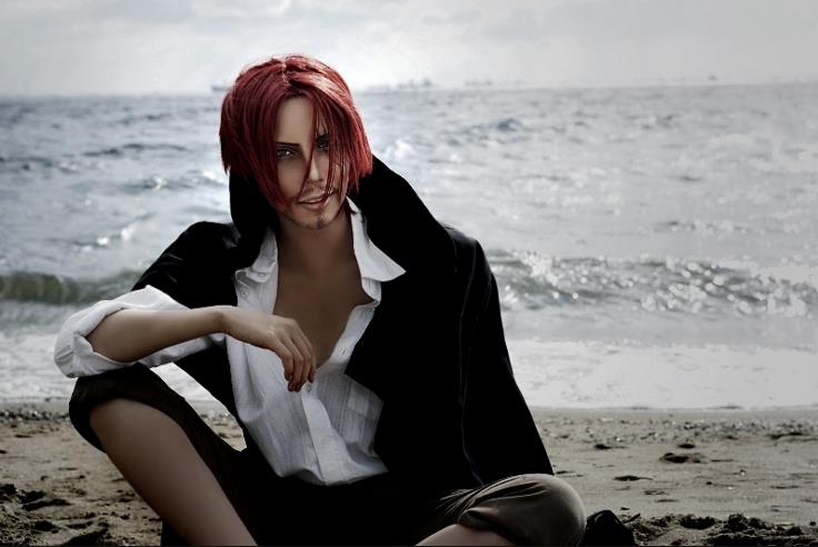 香克斯.海贼王cosplay,网友:你走开,我认识的娜美可不是只有a!