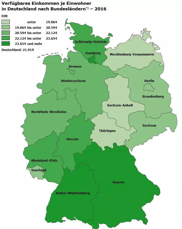德国16个联邦州图片
