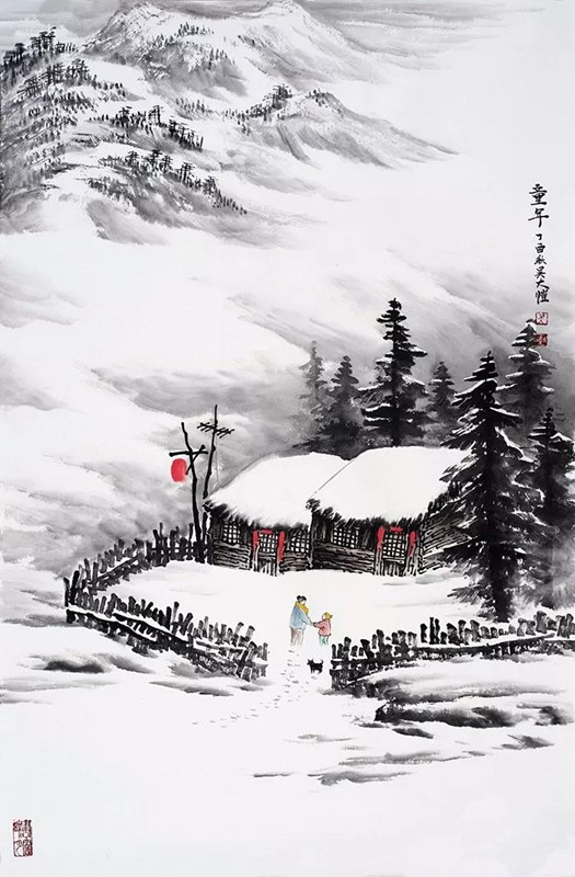 雪花飘来人间洁