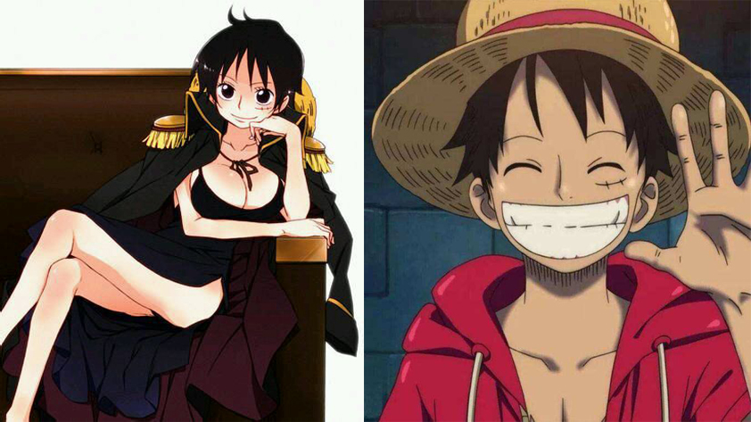 《海贼王》娘化版见过吗?路飞可爱,艾斯惊艳,御姐范不输罗宾!