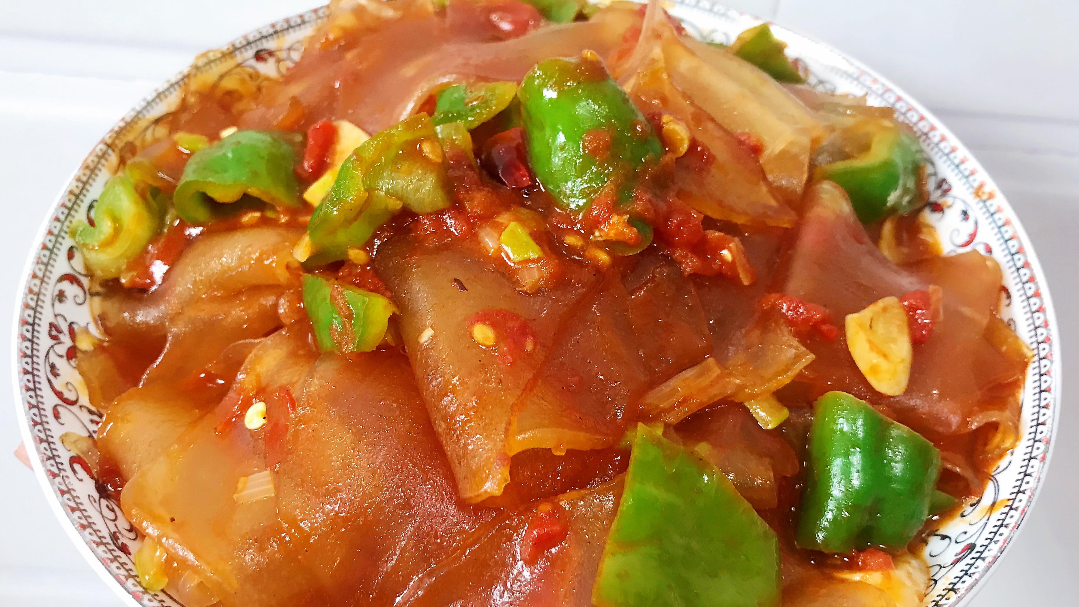 闺蜜想吃炒粉皮,特殊时期只能线上帮忙,试后大赞香辣劲道,过瘾