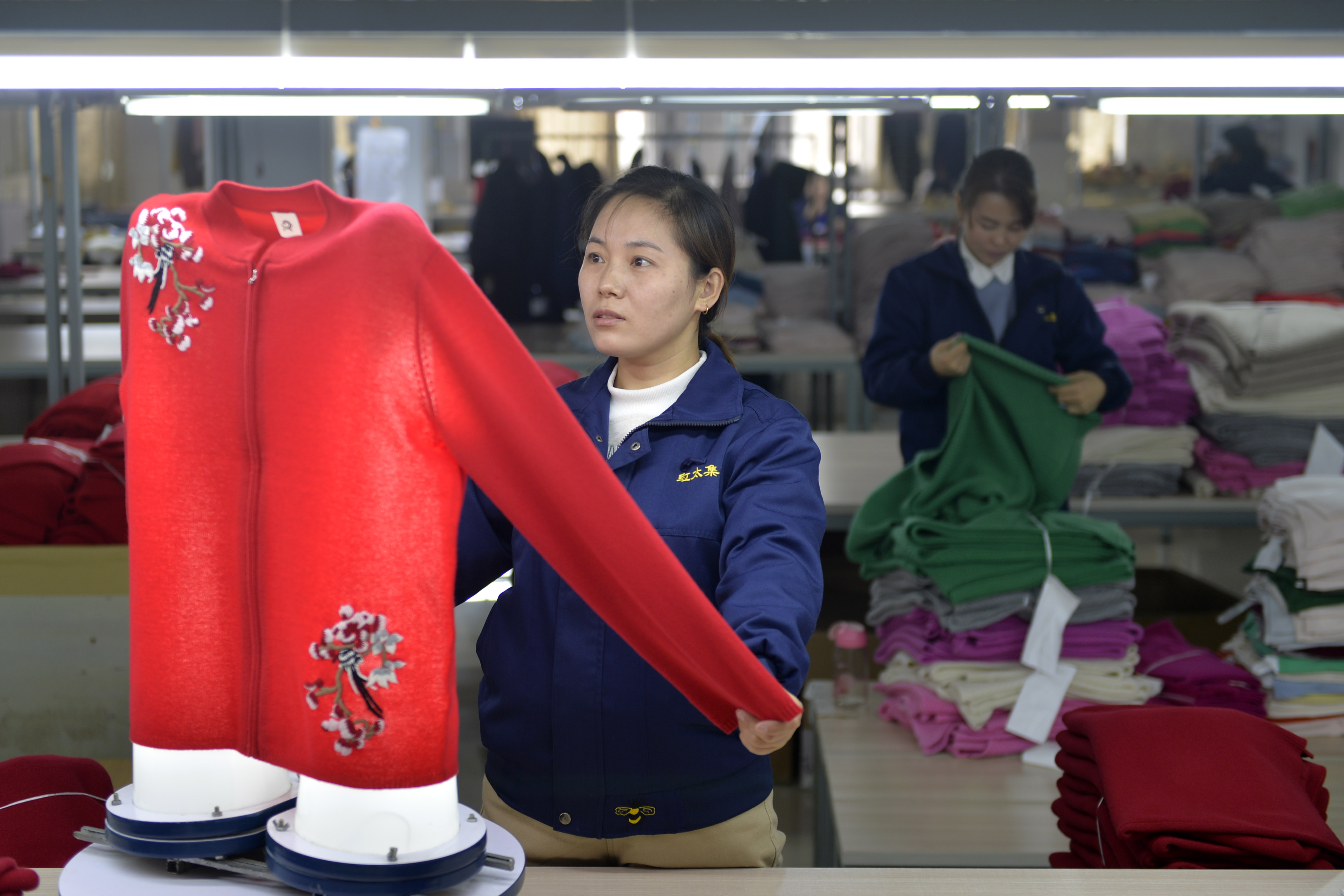 河北清河羊绒制品进入产销旺季(7)