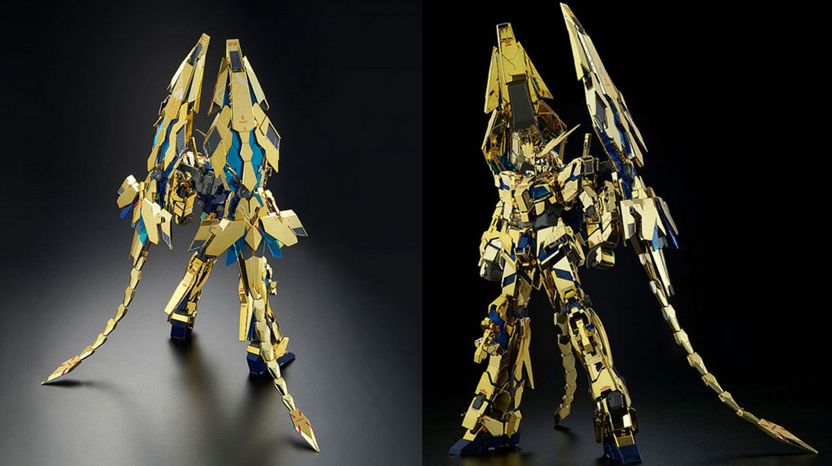 mg独角兽高达三号机菲尼克斯闪亮登场,这真是满身黄金甲呀