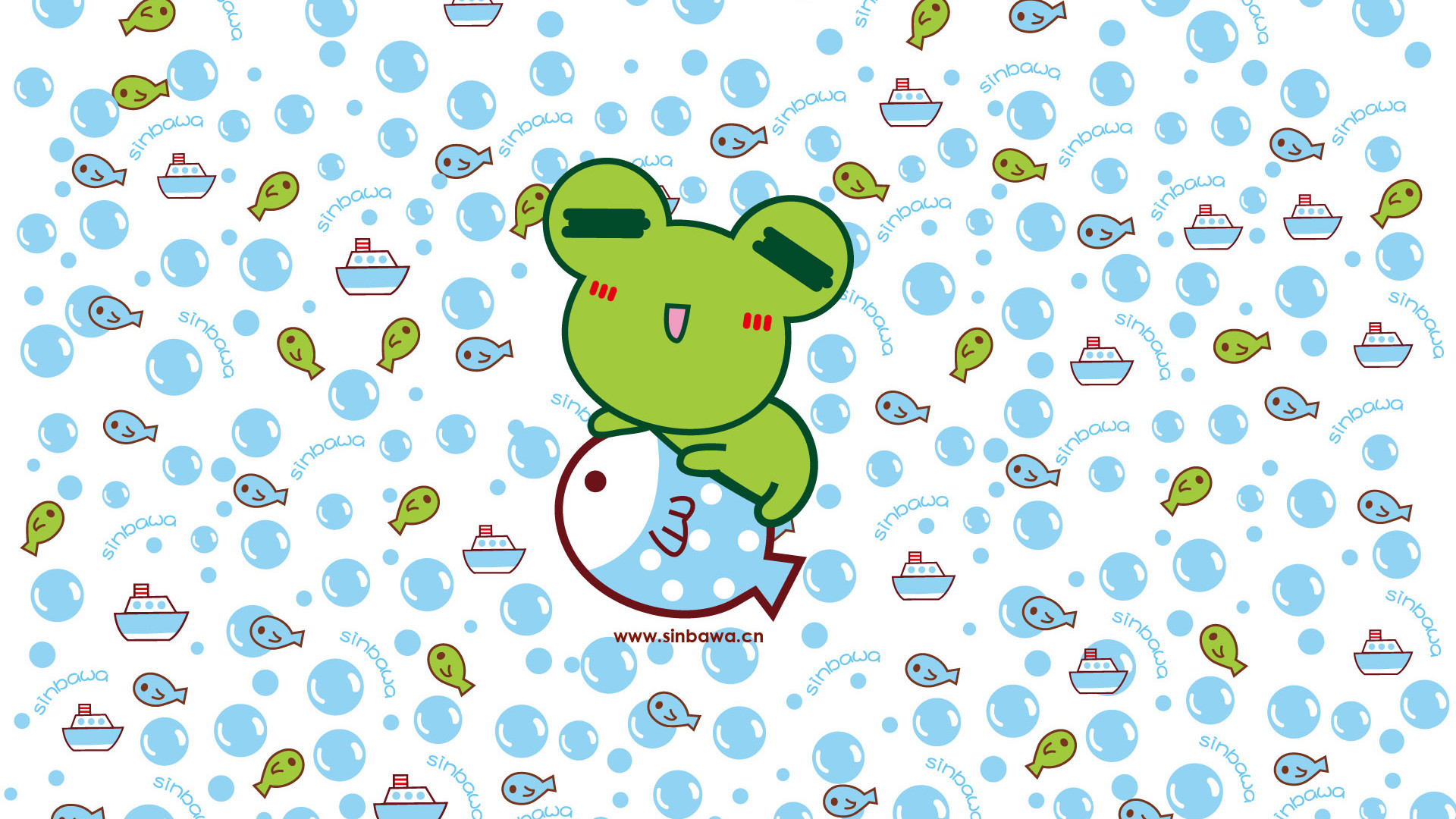 sinbawa夏日可爱卡通超清电脑桌面图片,分辨率为1920x1080