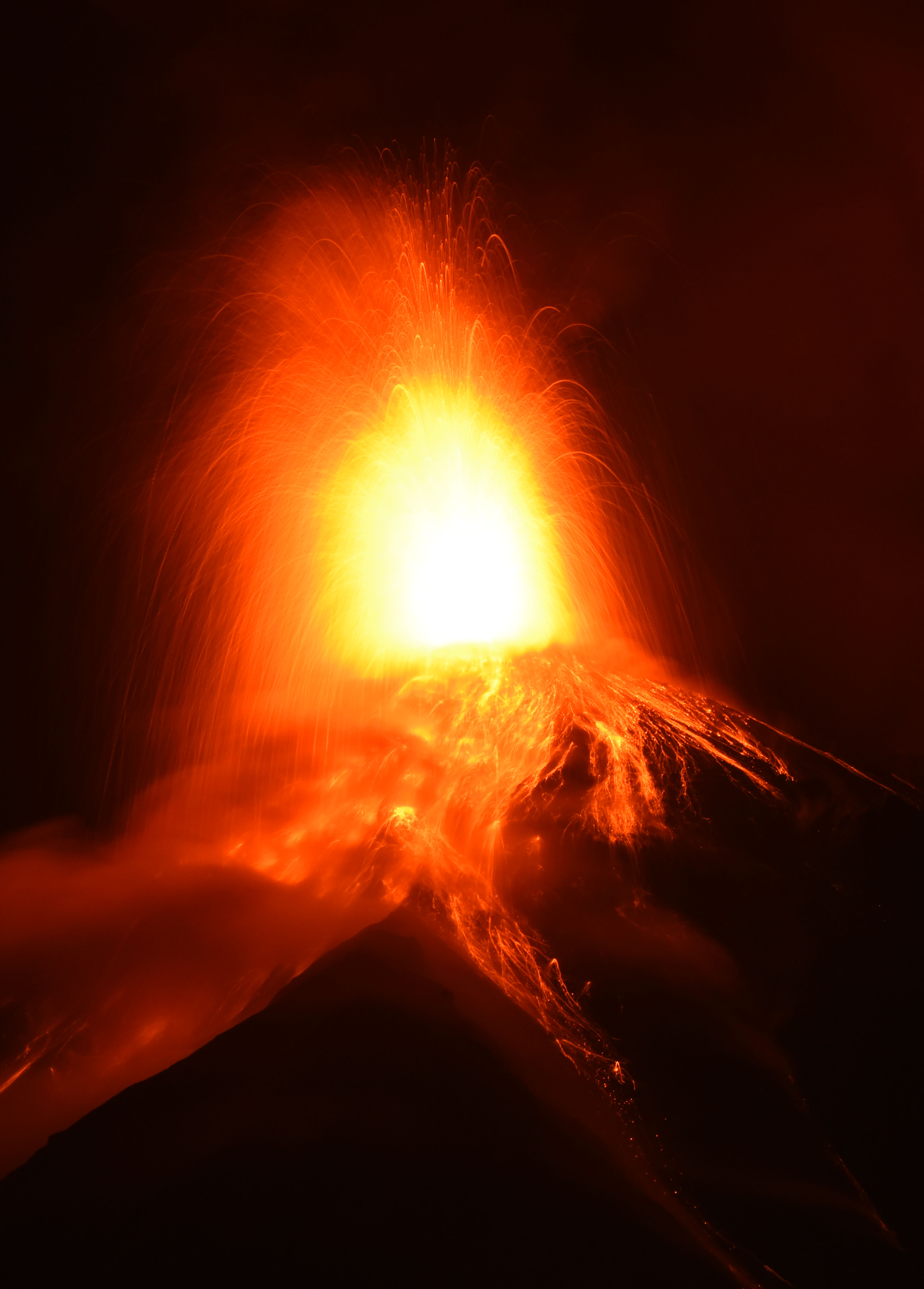 危地马拉火山喷发