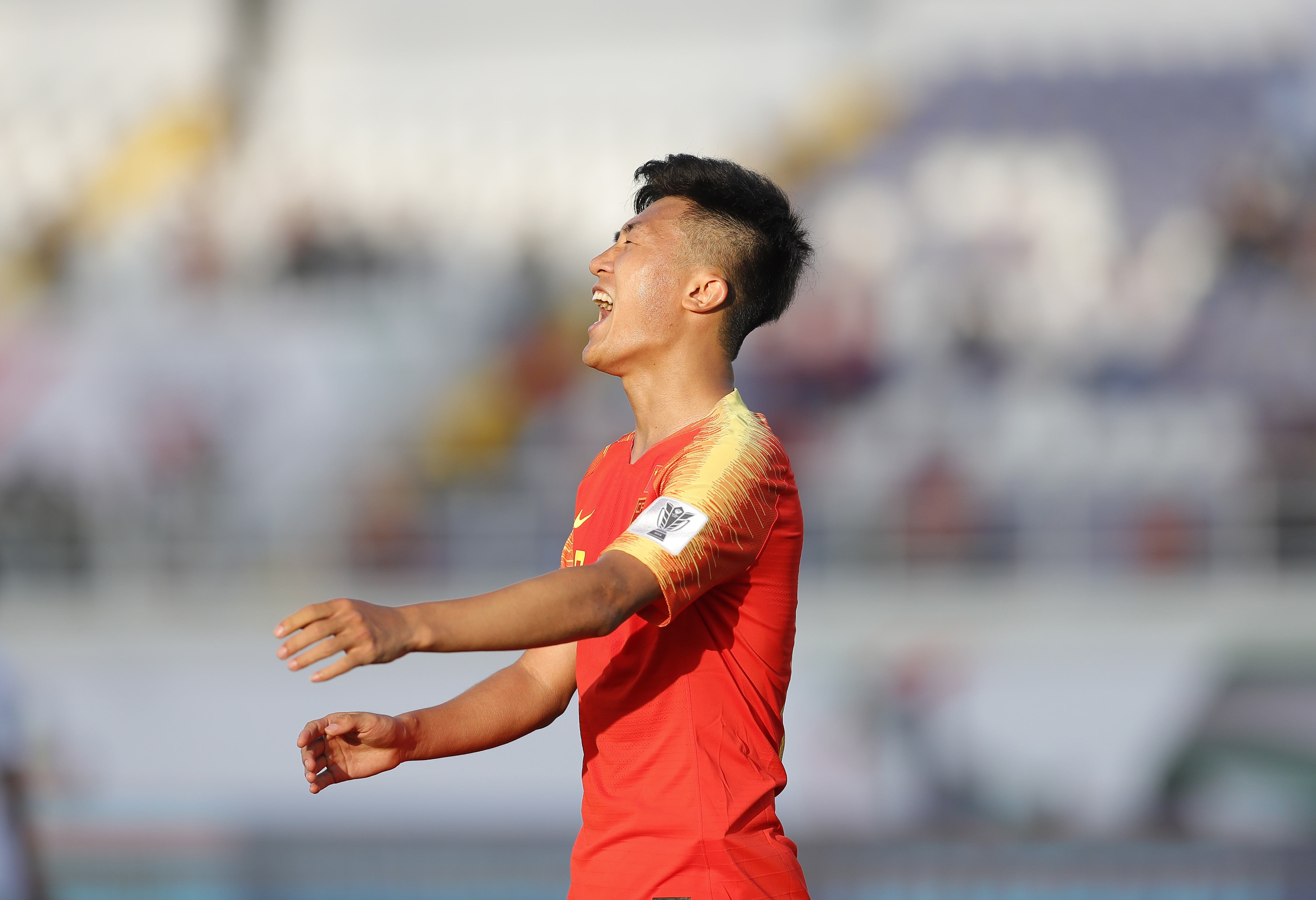 足球——亚洲杯:中国胜吉尔吉斯斯坦(2)