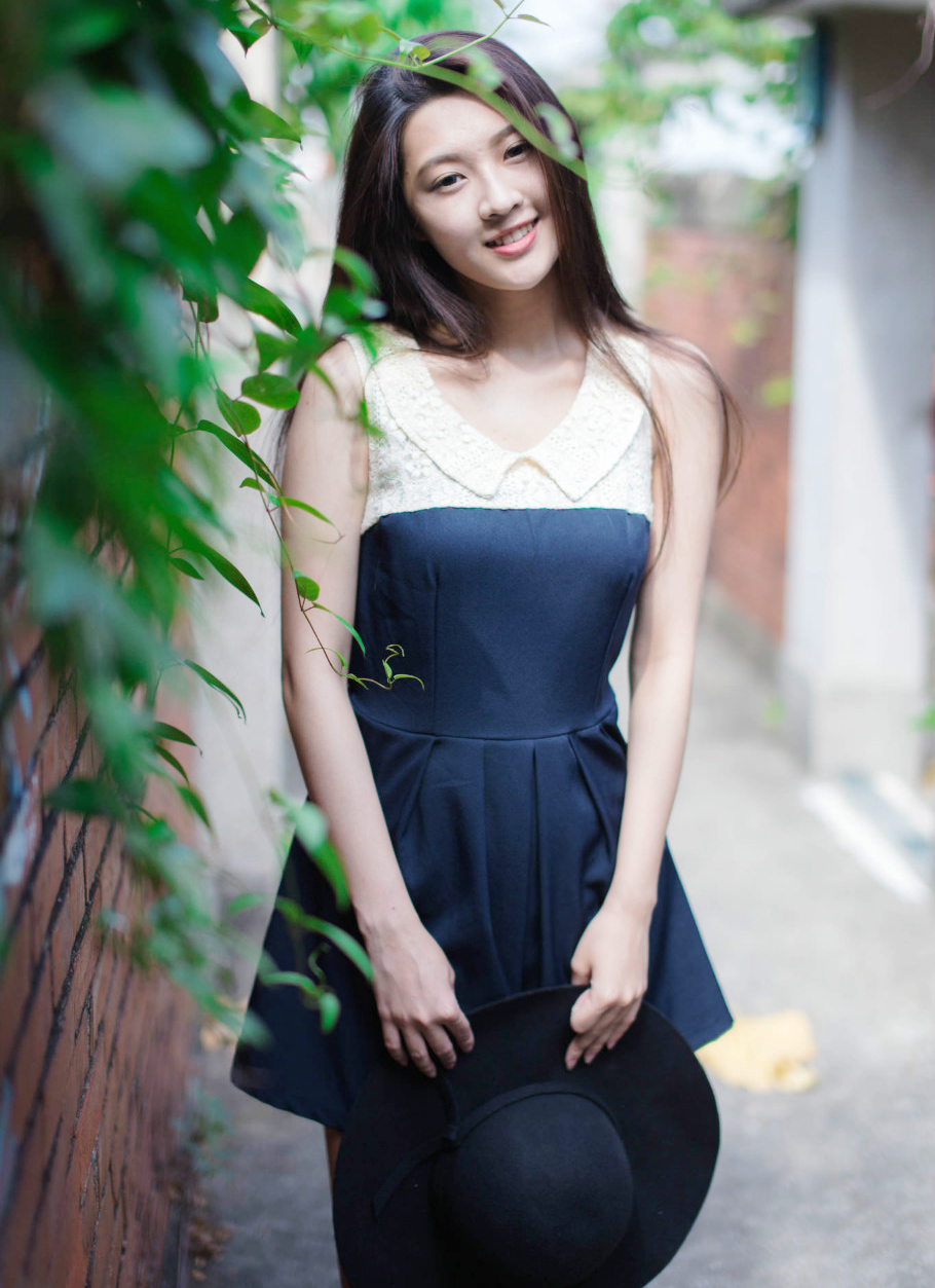 人像摄影(春天美景下的可爱小姐姐)