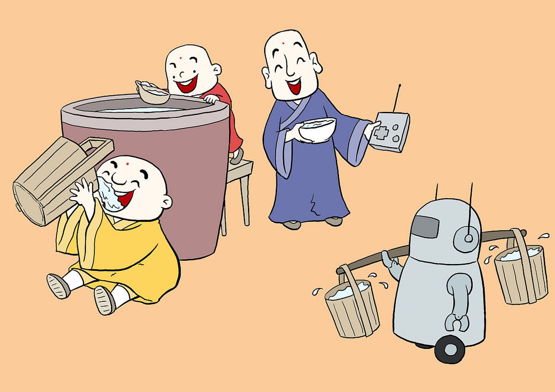 中国笑话,翻墙 有个和尚与一个妇女正在偷情,被妇女