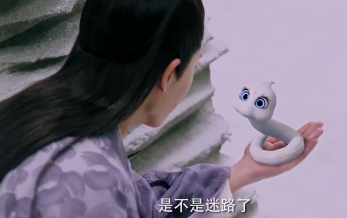 《天乩之白蛇传说》:小白蛇没成人形的时候,真的好