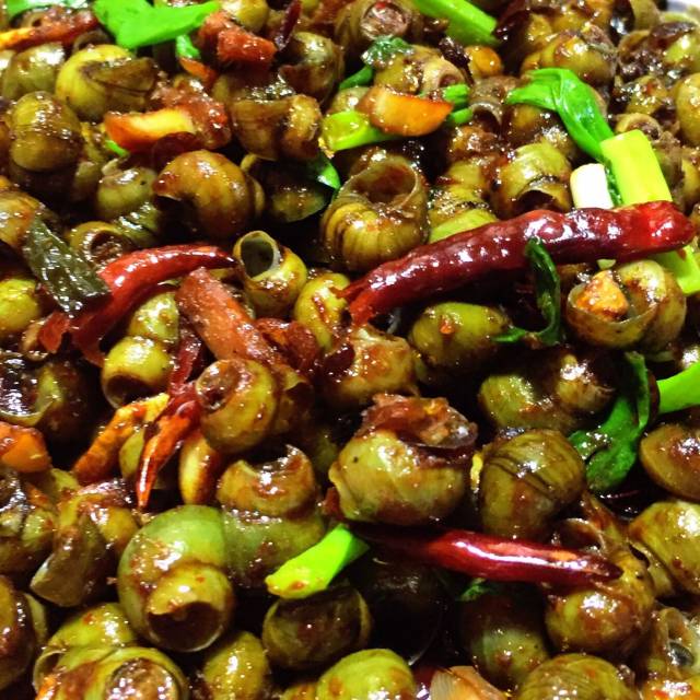 酱爆田螺,下酒必备,好吃到吮指的休闲小零嘴