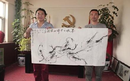 访著名画家一支笔魏春生老师