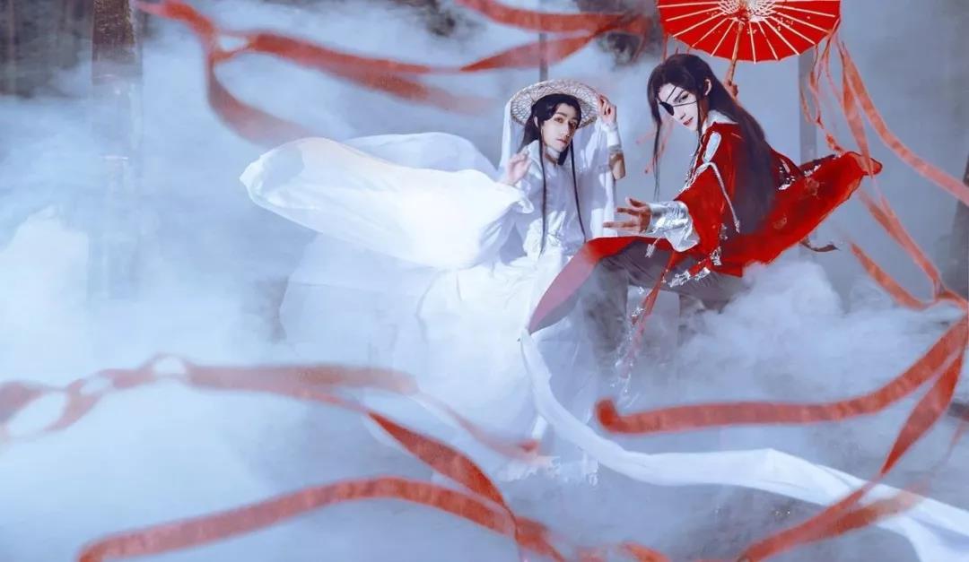 《天官赐福》cosplay:谢怜仙气花城邪肆,杭州304出品,必属精品