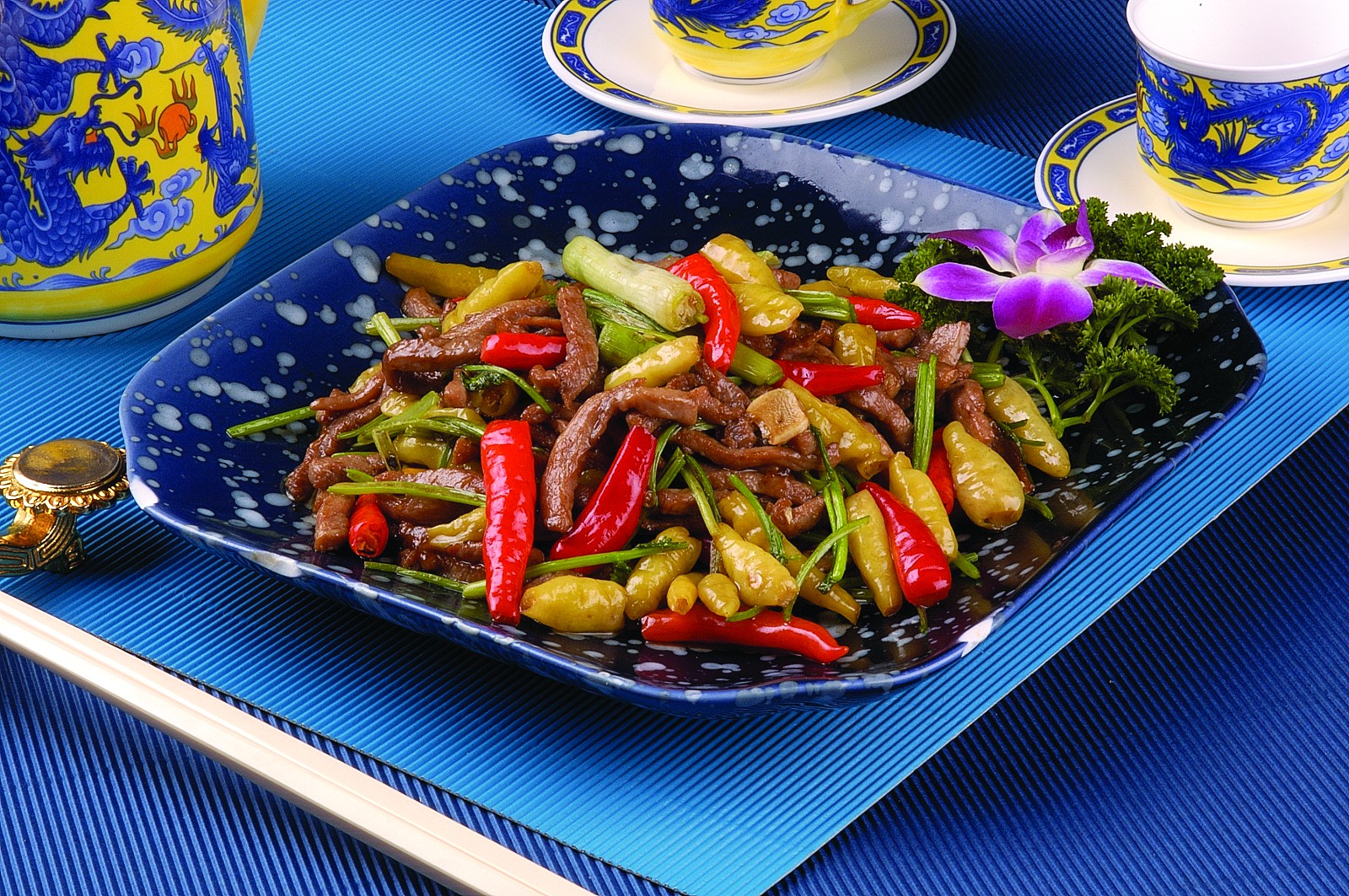 每日推荐六道炒菜:山椒牛肉丝