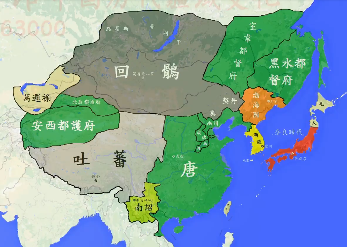 吐蕃帝国地图图片