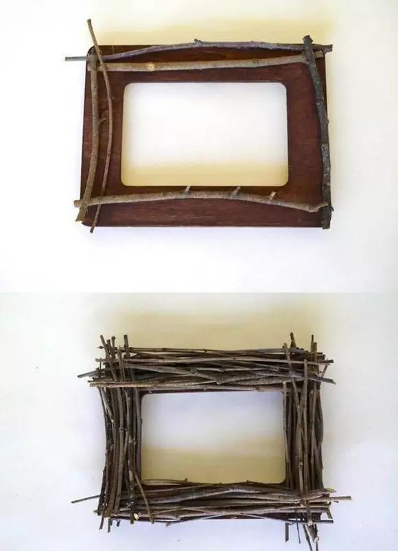 巧用树枝改造田园风相框,发现不一样的美,赶紧来试试