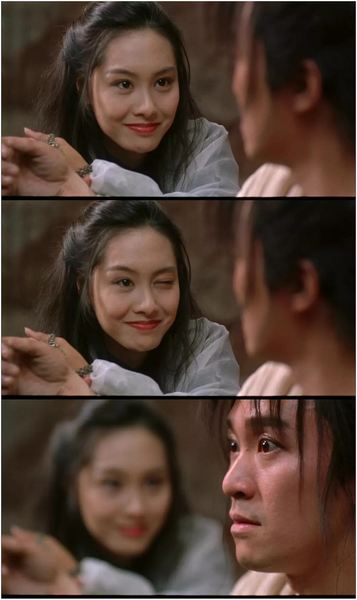 香港电影"四美"瞬间:朱茵眨眼,祖贤穿衣,青霞喝酒,张敏回头