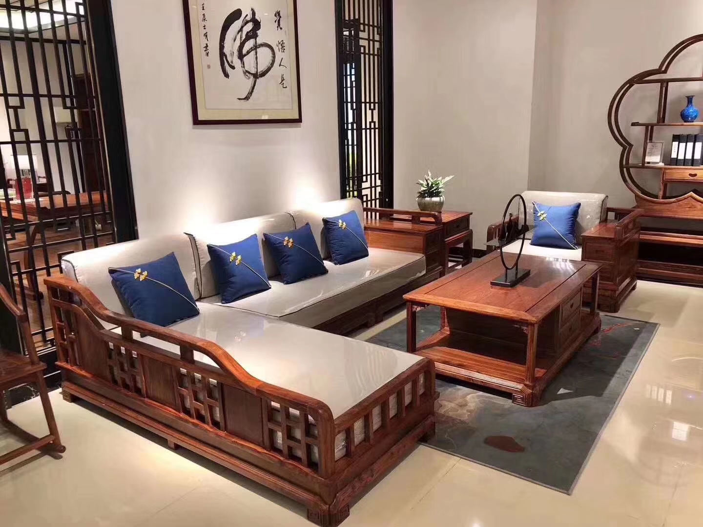 2020中式家居家装红木刺猬紫檀木新古典中式客厅沙发