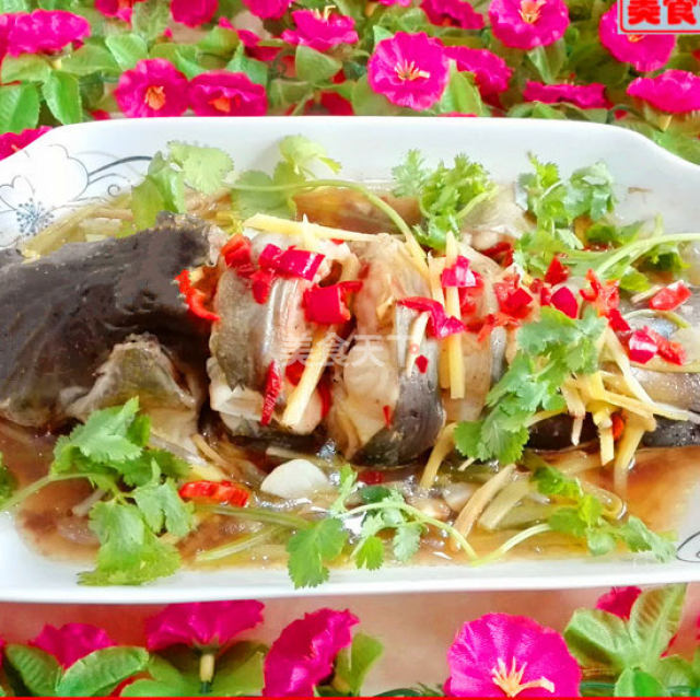 清蒸剑鱼,肉质细嫩爽滑,看着都要流口水了