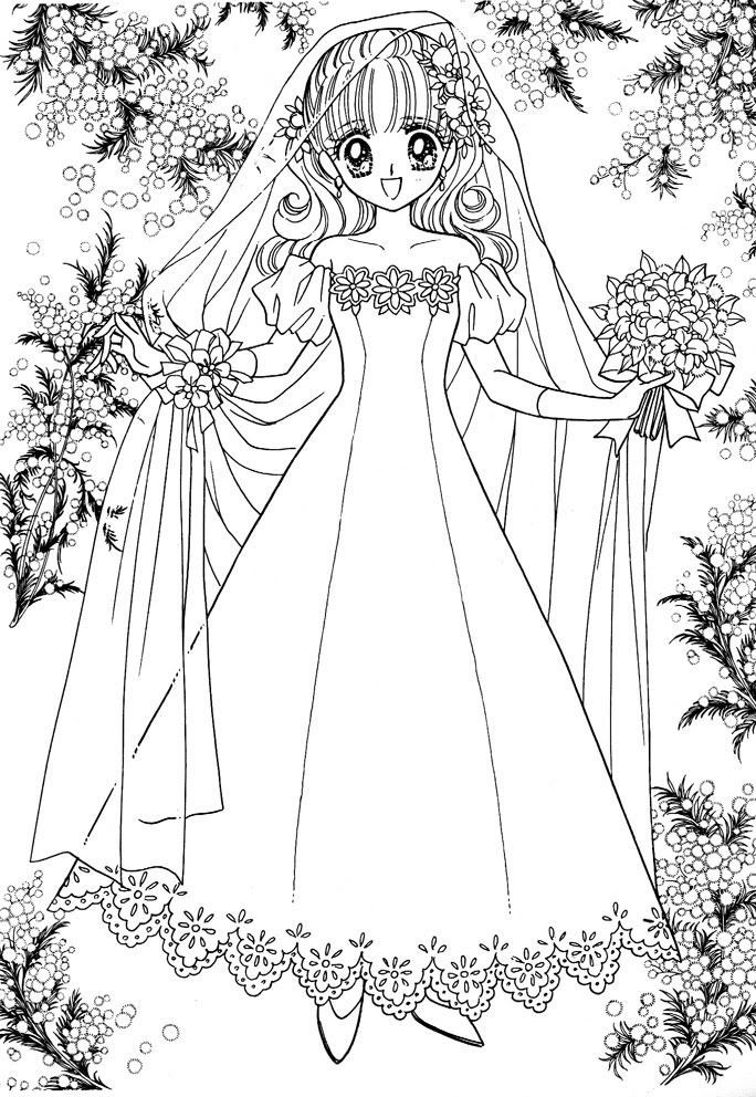 插画:可以练习上色的小公主线稿,喜欢的画一画哦