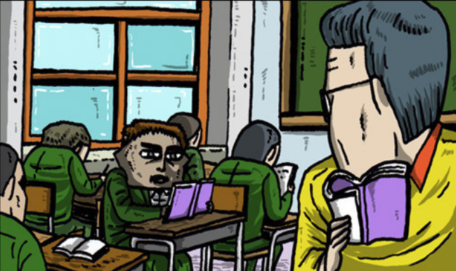 心灵的声音:赵石上课花样吃零食,被老师发现了!