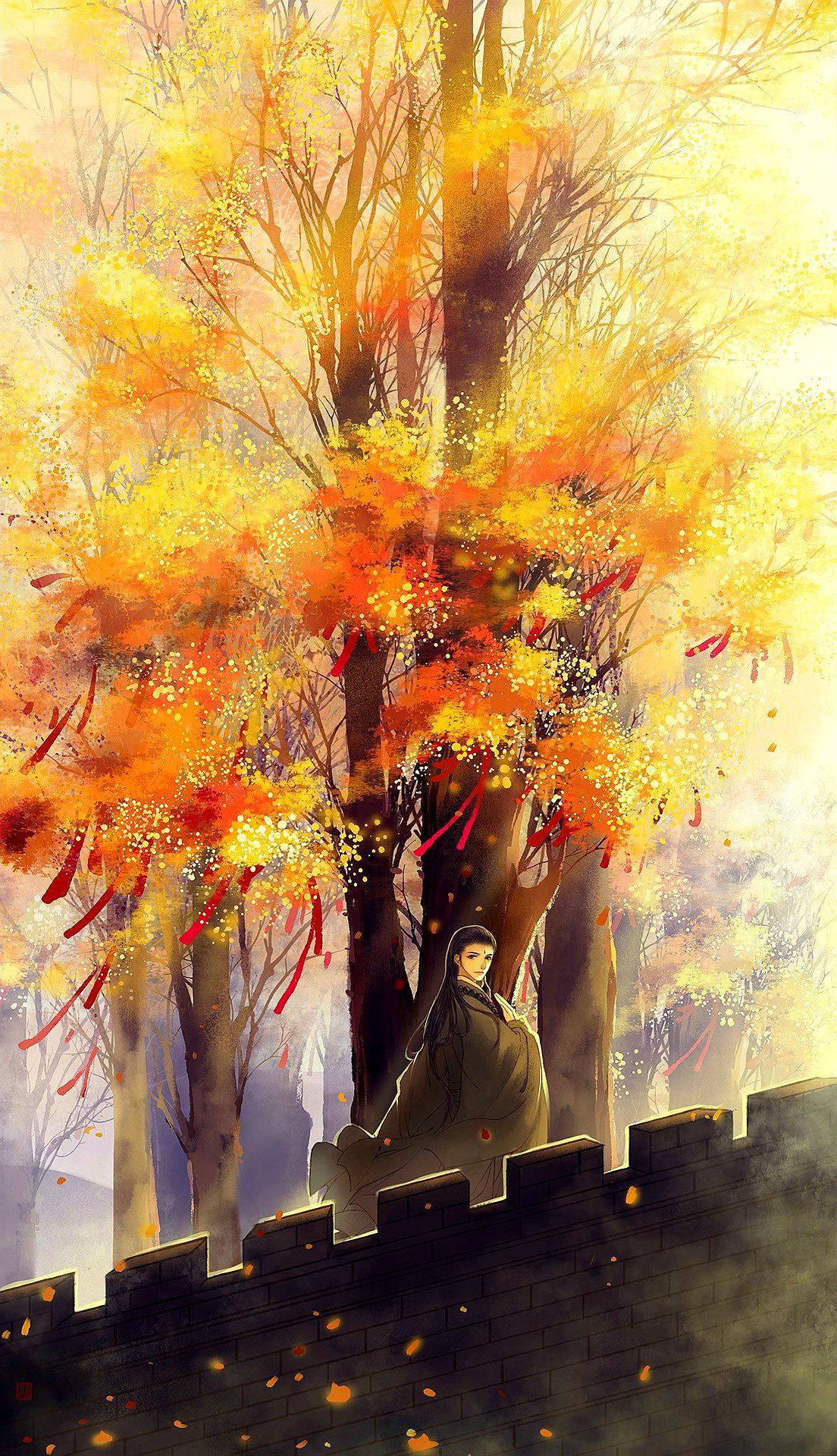 唯美古风壁纸 | 卧看满天云不动,不知云与我俱东