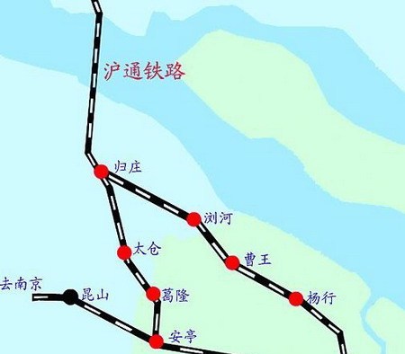 太仓铁路路线图图片