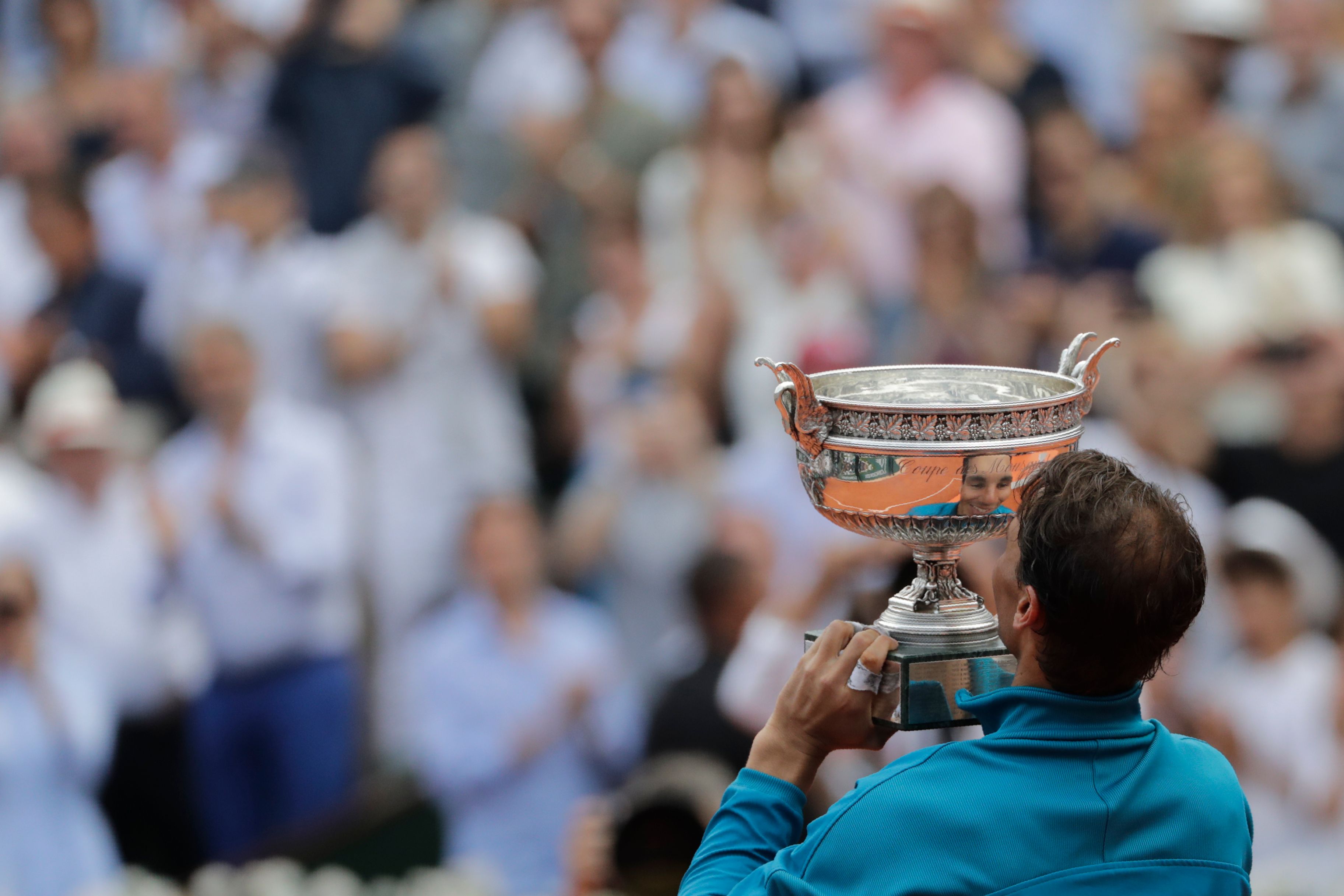 网球——法网:纳达尔男单夺冠(27)