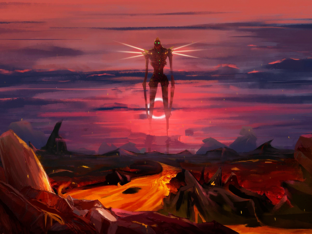 史上的五个大人国,天庭,人间和冥府各有一个,还有一个九头怪物