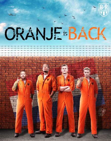 b/r海报致敬荷兰队:橙衣军团回来了