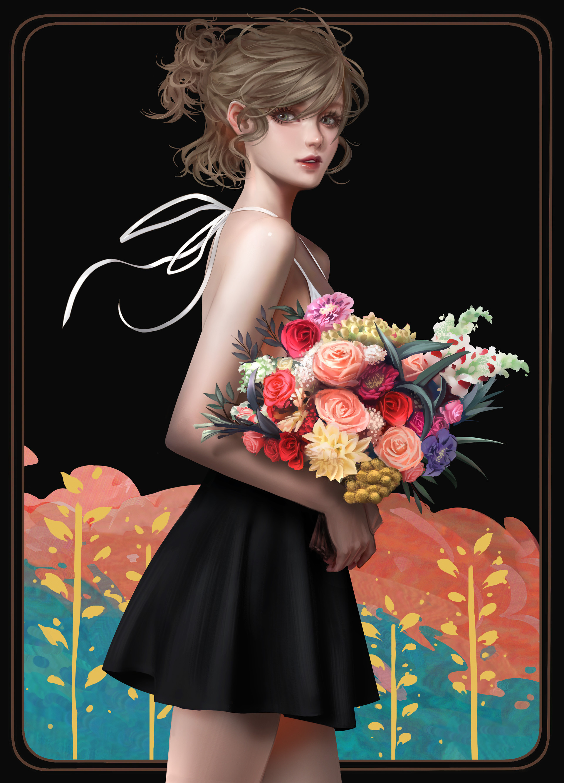 一组造型靓丽质量不错的人物插画作品!来自各国插画师的精品之作