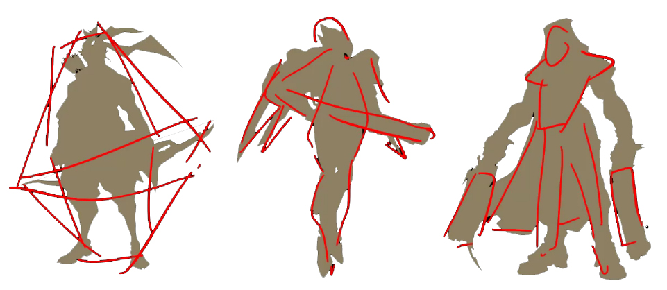 游戏角色概念设计,什么是好剪影,剪影在概念设计中原来这么重要