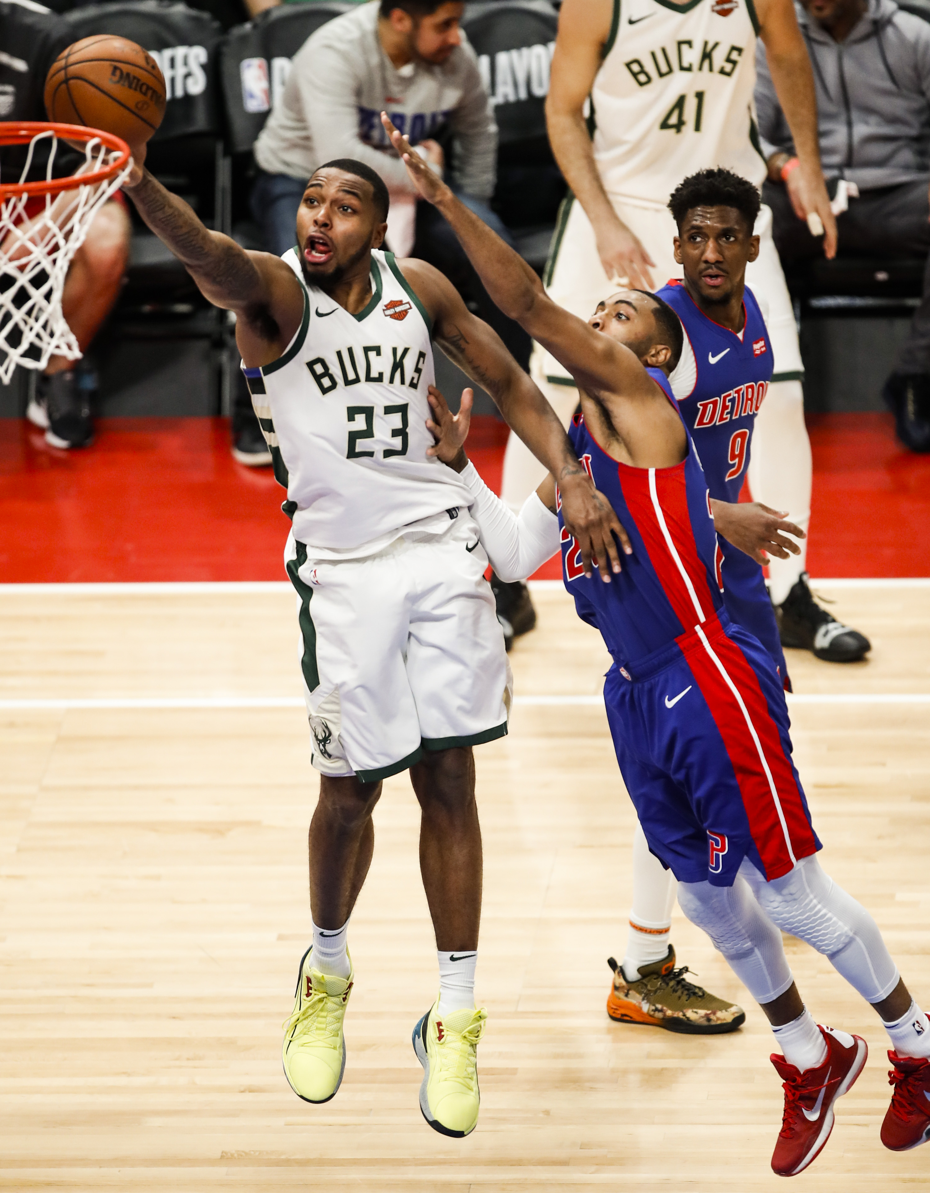 新华社照片,底特律,2019年4月23日    (体育)(8)篮球——nba季后赛