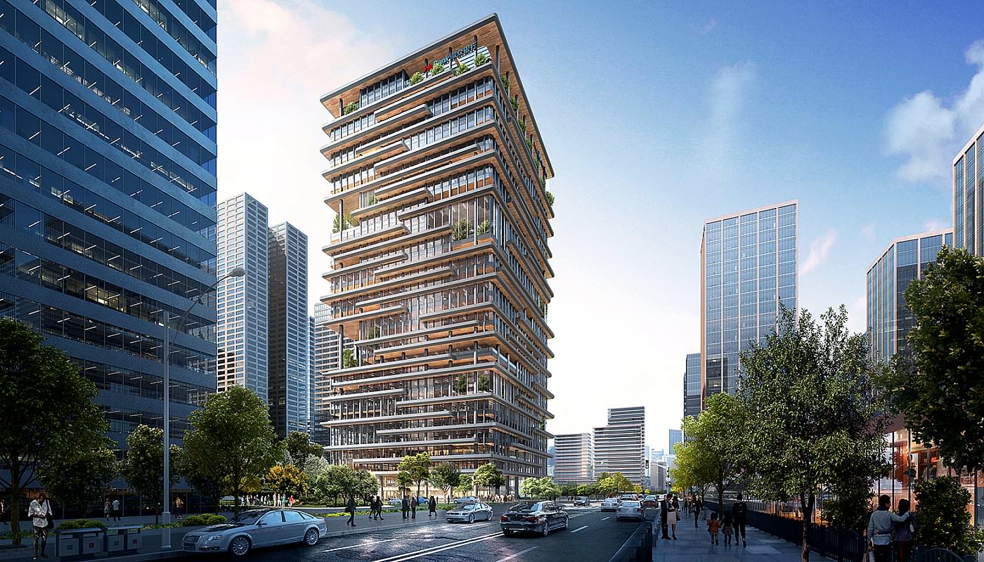 中国首家互联网银行——微众银行总部设计方案,预计2022年完工