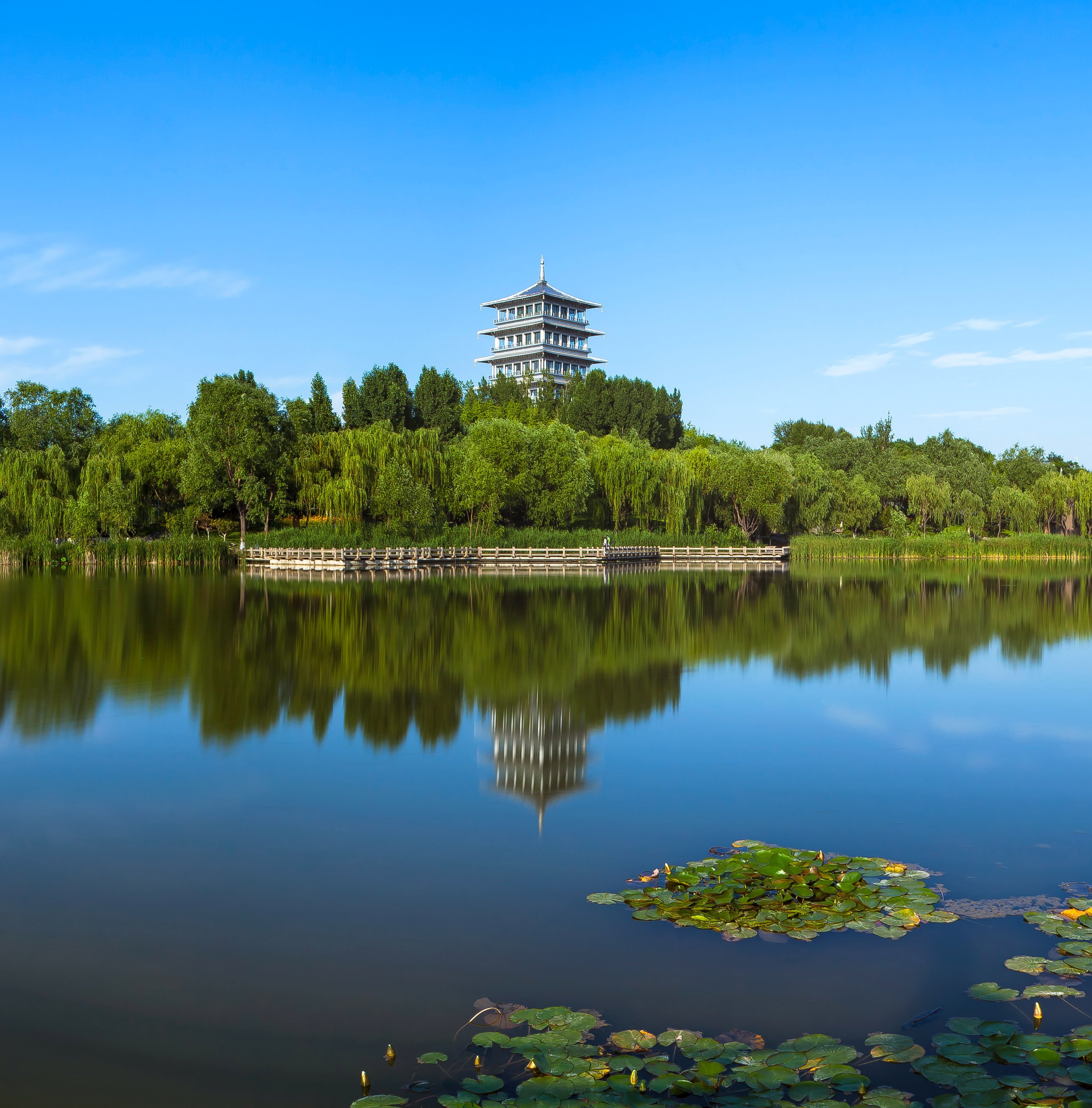 "天人长安 创意自然"——长安塔