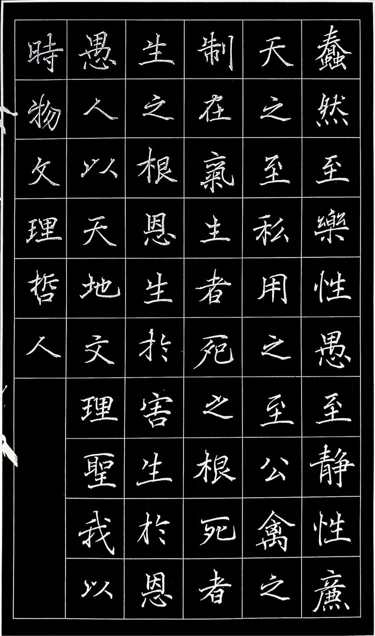 临褚遂良《大字阴符经》超美的硬笔书法