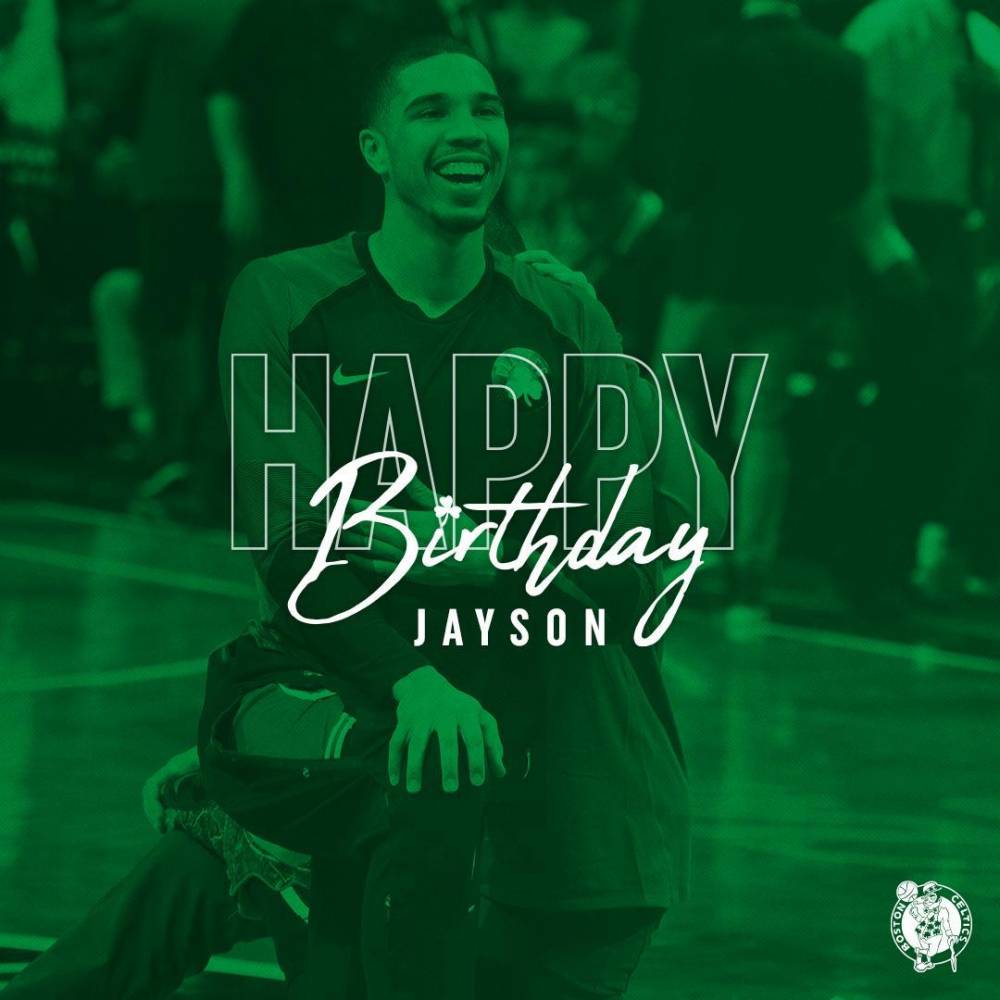 真挚的祝福!凯尔特人官推祝塔图姆21岁生日快乐