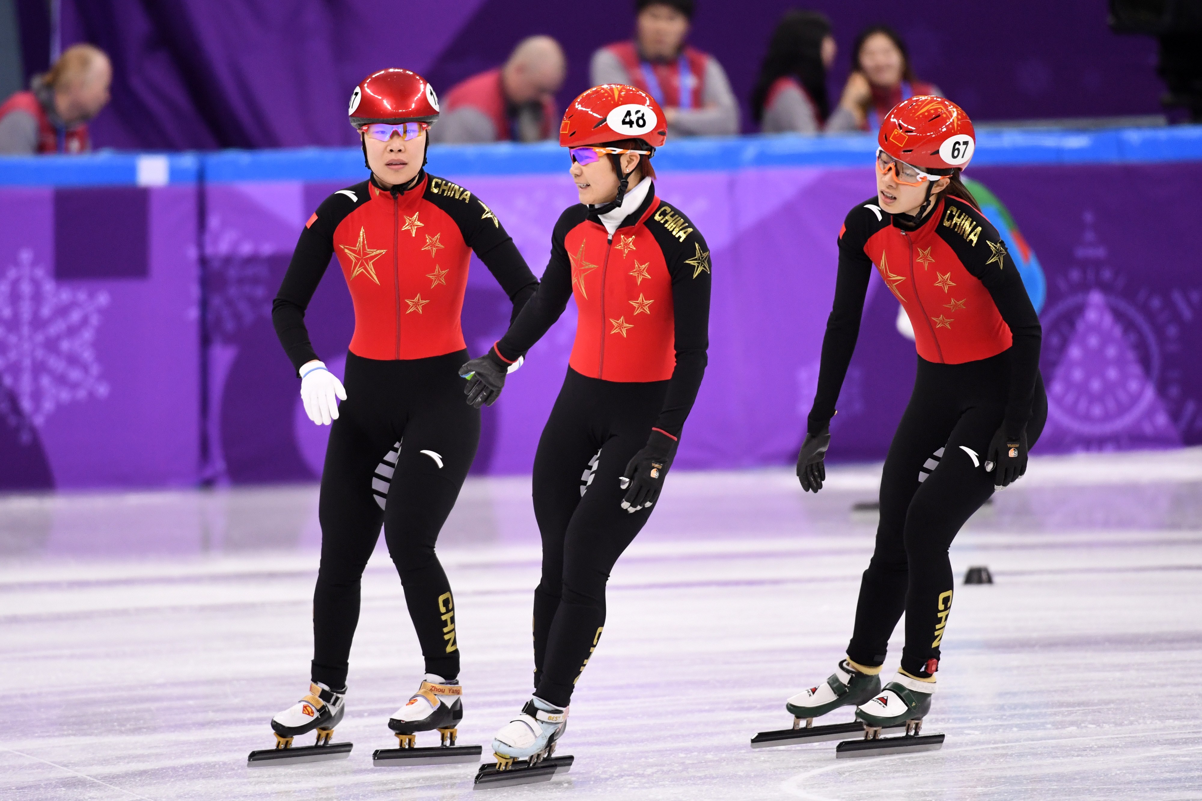 (冬奥会(1)短道速滑—女子3000米接力:中国队晋级决赛