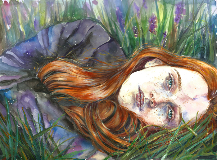 水彩画:艺术家lesya poplavskaya人物绘画作品(二)