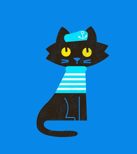 可爱是原罪!一组彩色猫咪的插画分享!