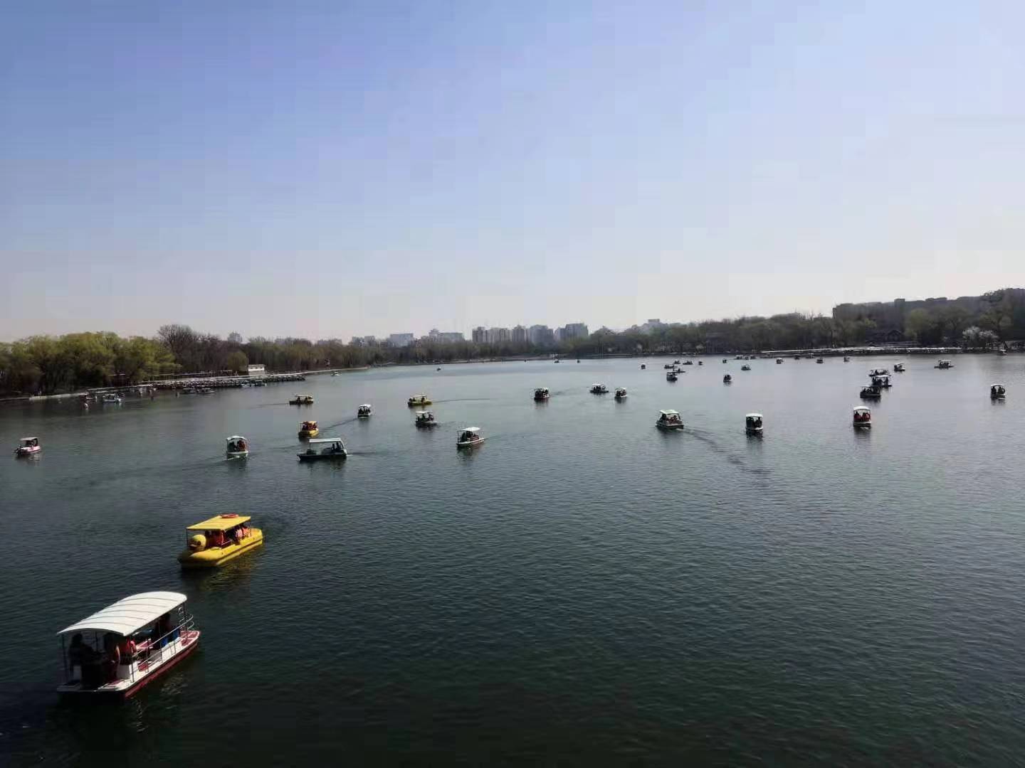 北京玉渊潭公园游船今起开航,13种类型600余条游船开放