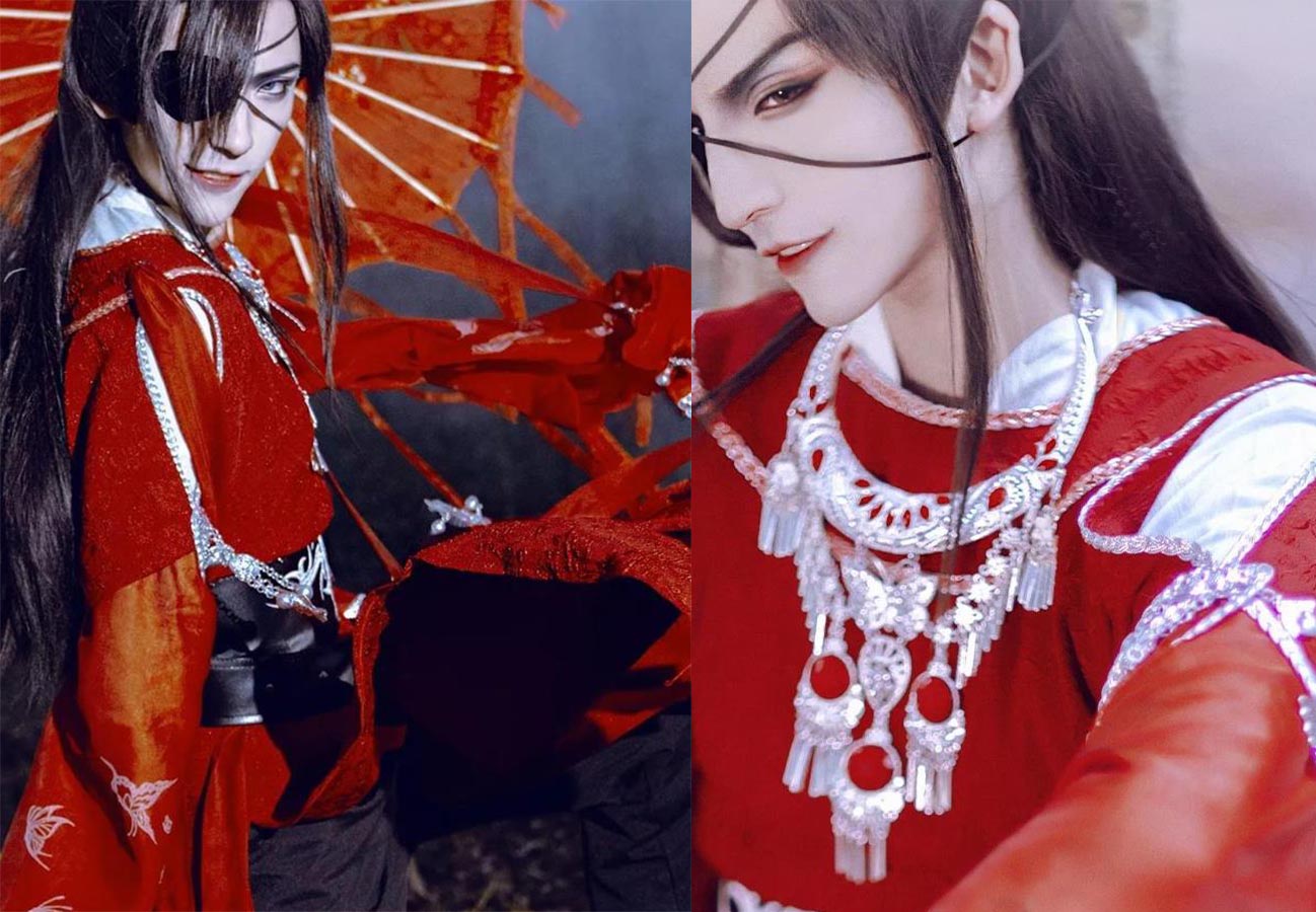 《天官賜福》cosplay:謝憐仙氣花城邪肆,杭州304出品,必屬精品